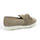 Alpe Mocassins cuir velours taupe