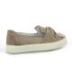 Alpe Mocassins cuir velours taupe