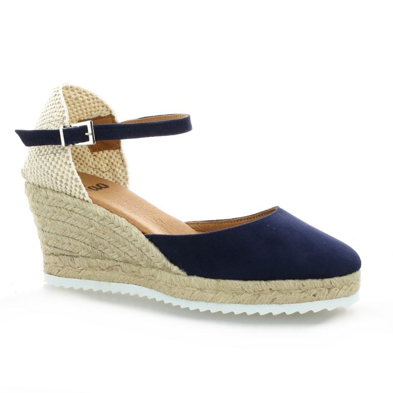 espadrille homme compensée bleu marine