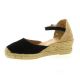 Pao Espadrille cuir velours noir