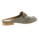 Pao Mules cuir velours gris