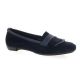 So send Ballerines cuir velours marine