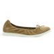 Latina Ballerines cuir velours camel