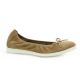 Latina Ballerines cuir velours camel