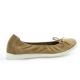 Latina Ballerines cuir velours camel