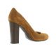 Vidi studio Escarpins cuir velours camel