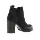 Pao Boots cuir velours marine