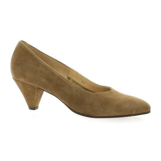 Vidi studio Escarpins cuir velours camel