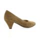 Vidi studio Escarpins cuir velours camel