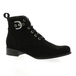 Vidi studio Boots cuir velours noir