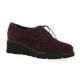 Mitica Derby cuir velours bordeaux