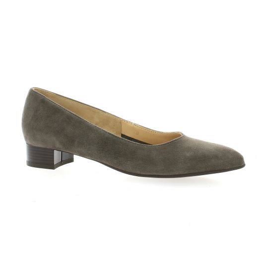 Vidi studio Escarpins cuir velours taupe