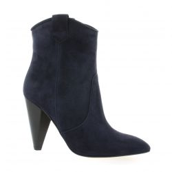 Fremilu Boots cuir velours marine