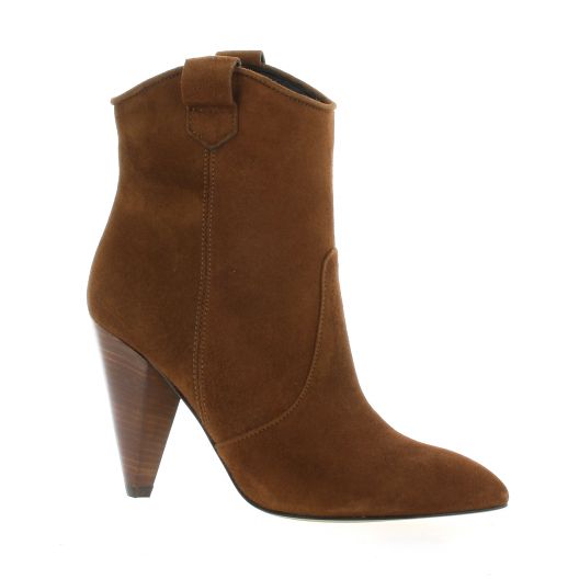 Fremilu Boots cuir velours cognac