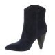 Fremilu Boots cuir velours marine