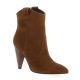 Fremilu Boots cuir velours cognac