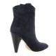 Fremilu Boots cuir velours marine