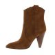 Fremilu Boots cuir velours cognac