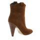 Fremilu Boots cuir velours cognac