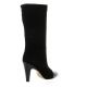 Fremilu Bottes cuir velours noir