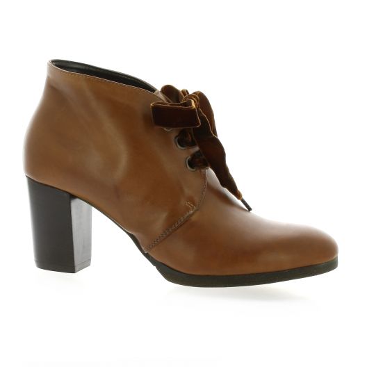 Denoué Boots cuir cognac