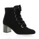 Adele dezotti Boots cuir velours noir