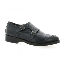 Pao Derby cuir bleu