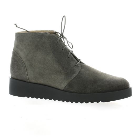 Brenda zaro Boots cuir velours gris