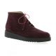 Brenda zaro Boots cuir velours bordeaux