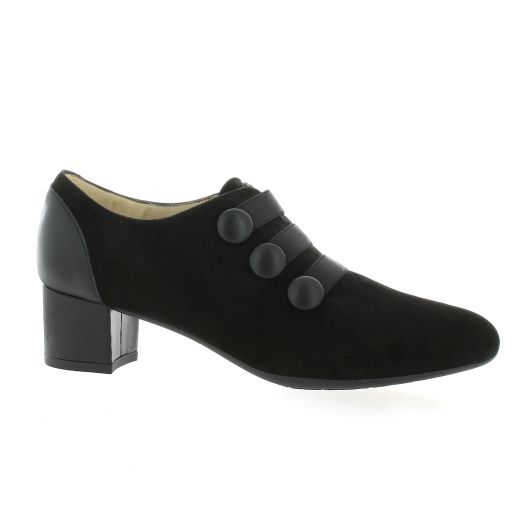 Brenda zaro Escarpins cuir velours noir