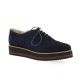 Exit Derby cuir velours marine