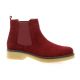 Exit Boots cuir velours bordeaux