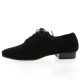 Pao Derby cuir velours noir