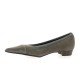 Escarpins cuir velours taupe Elizabeth stuart