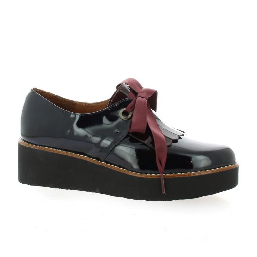 Pao Derby cuir vernis bordeaux