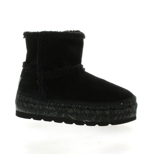 Vidoretta Boots cuir velours noir