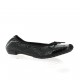 Elizabeth stuart Ballerines cuir python noir