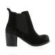 Pao Boots cuir velours noir