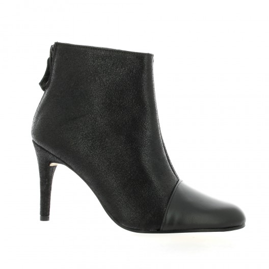 Elizabeth stuart Boots cuir laminé noir