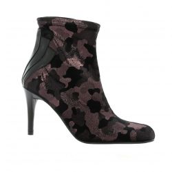 Elizabeth stuart Boots velours lamine noir