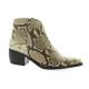 Pao Boots cuir python naturel