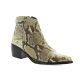 Pao Boots cuir python naturel