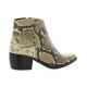 Pao Boots cuir python naturel