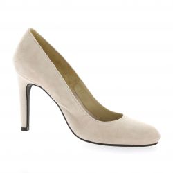 Vidi studio Escarpins cuir velours nude