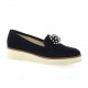 Vidi studio Mocassins cuir velours marine