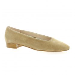 Exit Ballerines cuir velours taupe