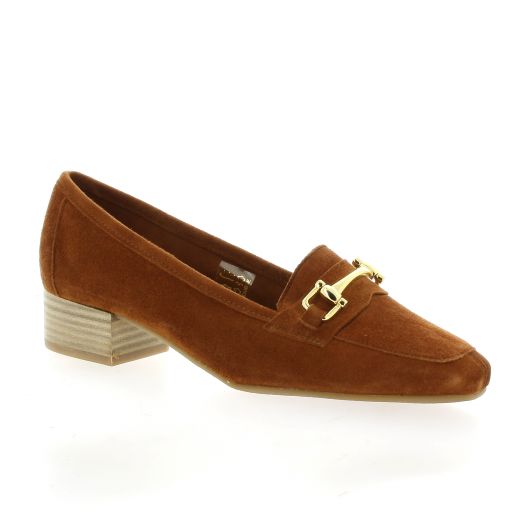 We do Mocassins cuir velours cognac