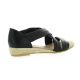 Exit Nu pieds cuir noir