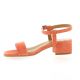 Exit Nu pieds cuir velours orange