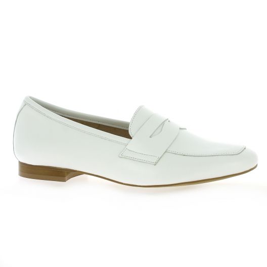 So send Mocassins cuir blanc